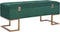 vidaXL - Bankje - met - opbergvak - 105 - cm - fluweel - groen