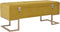 vidaXL - Bankje - met - opbergvak - 105 - cm - fluweel - mosterdkleurig
