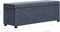 vidaXL - Bankje - met - opbergvak - 116 - cm - kunstsuède - grijs