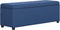 vidaXL - Bankje - met - opbergvak - 116 - cm - polyester - blauw