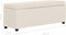 vidaXL - Bankje - met - opbergvak - 116 - cm - polyester - crème
