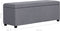 vidaXL - Bankje - met - opbergvak - 116 - cm - polyester - lichtgrijs