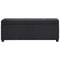 vidaXL - Bankje - met - opbergvak - 116 - cm - polyester - zwart