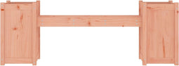 vidaXL - Bankje - met - plantenbakken - 180x36x63 - cm - grenenhout - douglas