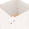 vidaXL - Bankje - met - plantenbakken - 180x36x63 - cm - grenenhout - wit
