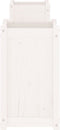 vidaXL - Bankje - met - plantenbakken - 180x36x63 - cm - grenenhout - wit