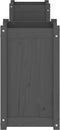 vidaXL - Bankje - met - plantenbakken - 180x36x63 - cm - grenenhout - grijs