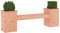 vidaXL - Bankje - met - plantenbakken - 184,5x39,5x56,5 - cm - grenenhout - douglas