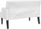 vidaXL - Bankje - met - rugleuning - 112x65,5x75 - cm - kunstleer - wit