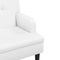 vidaXL - Bankje - met - rugleuning - 112x65,5x75 - cm - kunstleer - wit