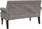 vidaXL - Bankje - met - rugleuning - 120x62x75,5 - cm - stof - taupe