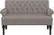 vidaXL - Bankje - met - rugleuning - 120x62x75,5 - cm - stof - taupe
