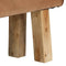 vidaXL - Bankje - turnbok - 160 - cm - echt - leer - en - massief - acaciahout - bruin