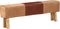 vidaXL - Bankje - turnbok - 160 - cm - echt - leer - en - massief - acaciahout - bruin