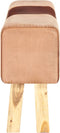 vidaXL - Bankje - turnbok - 160 - cm - echt - leer - en - massief - acaciahout - bruin