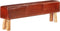 vidaXL - Bankje - turnbok - 160 - cm - echt - leer - en - massief - acaciahout - bruin