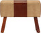 vidaXL - Bankje - turnbok - 58 - cm - echt - leer - en - massief - mangohout - bruin