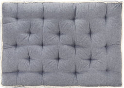 vidaXL - Bankkussen - pallet - 120x80x10 - cm - blauw
