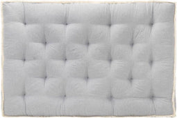 vidaXL - Bankkussen - pallet - 120x80x10 - cm - grijs