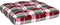 vidaXL Bankkussens pallet 2 st ruitpatroon rood