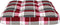 vidaXL Bankkussens pallet 2 st ruitpatroon rood