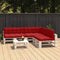 vidaXL - Bankkussens - pallet - 7 - st - rood