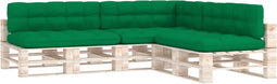 vidaXL - Bankussens - pallet - 7 - st - groen