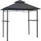 vidaXL - Barbecue - paviljoen - 240x150x255 - cm - staal - antraciet