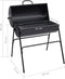 vidaXL Barbecuevat met 2 kookroosters 80x95x90 cm staal zwart