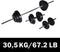 vidaXL - Barbell- - en - dumbbellset - 30,5 - kg