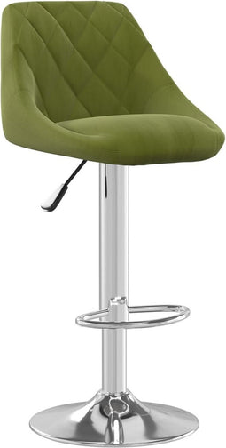 vidaXL - Barkruk - fluweel - lichtgroen