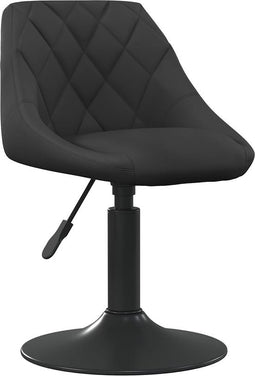 vidaXL Barkruk fluweel zwart