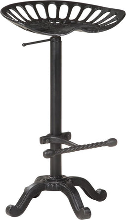 vidaXL - Barkruk - gietijzer - zwart