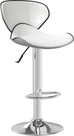 vidaXL - Barkruk - kunstleer - wit