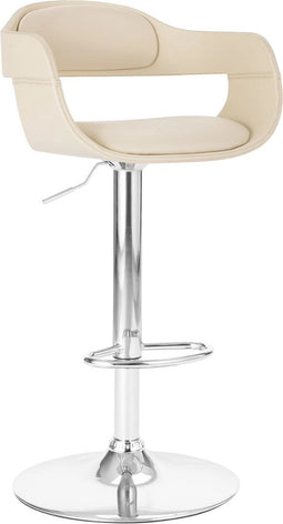 vidaXL - Barkruk - kunstleer - wit