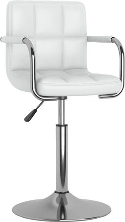 vidaXL - Barkruk - kunstleer - wit