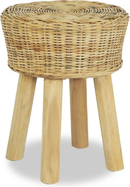 vidaXL - Barkruk - natuurlijk - rattan