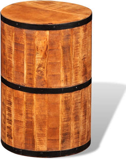 vidaXL - Barkruk - ruw - mangohout