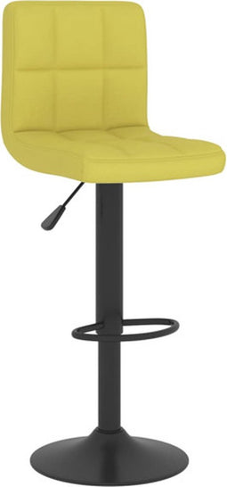 vidaXL - Barkruk - stof - groen