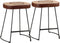 vidaXL - Barkrukken - 2 - st - 40x29,5x53 - cm - donkerbruin