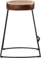 vidaXL - Barkrukken - 2 - st - 40x29,5x53 - cm - donkerbruin