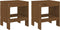 vidaXL - Barkrukken - 2 - st - 40x36x45 - cm - massief - grenenhout - honingbruin