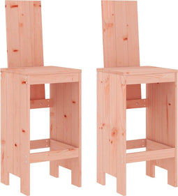 vidaXL - Barkrukken - 2 - st - 40x42x120 - cm - massief - douglashout