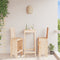 vidaXL - Barkrukken - 2 - st - 40x42x120 - cm - massief - grenenhout