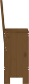 vidaXL - Barkrukken - 2 - st - 40x42x120 - cm - massief - grenenhout - honingbruin