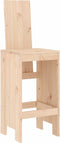 vidaXL - Barkrukken - 2 - st - 40x42x120 - cm - massief - grenenhout