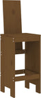 vidaXL - Barkrukken - 2 - st - 40x42x120 - cm - massief - grenenhout - honingbruin