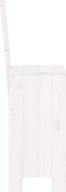 vidaXL - Barkrukken - 2 - st - 40x42x120 - cm - massief - grenenhout - wit