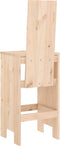 vidaXL - Barkrukken - 2 - st - 40x42x120 - cm - massief - grenenhout