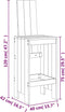 vidaXL - Barkrukken - 2 - st - 40x42x120 - cm - massief - grenenhout